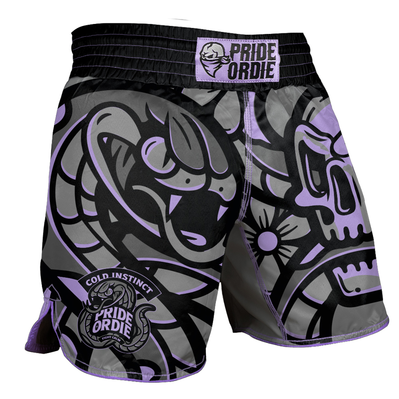 Pride Or Die Cold instinct MMA Shorts - grey